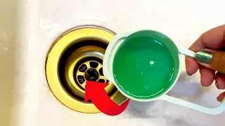 THIS unclogs the drain better than a machine !! (the bad smell disappear)🤩