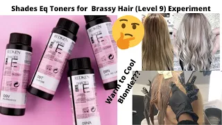 Shades Eq Toners for  Brassy Hair (Level 9) Experiment