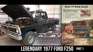 Legendary 1977 Ford F250 Part 1 |  Full Disassembly