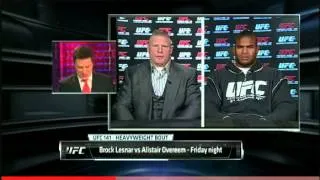 BROCK LESNAR VS ALLISTAIR OVEREEM INTERVIEW