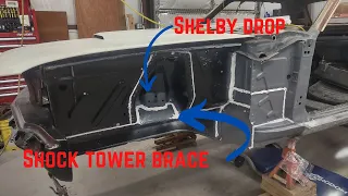 Shelby drop and shock tower braces.