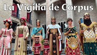 La Vigília del #Corpus de Barcelona 2021 - Gegants de la Ciutat, del Pi i de Santa Maria del Mar