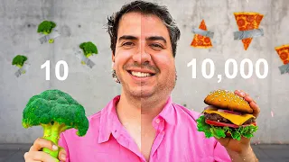 Un día comiendo 10,000 Calorías VS 10 Calorías