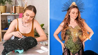 DIY Mermaid-Style Costume And Crafts For a Special Party! 🧜‍♀️