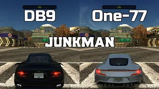 Aston Martin DB9 vs Aston Martin One-77 - NFS MW Redux V3 - WHICH IS FASTEST ?