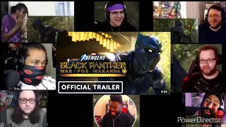 Marvel's Avengers - Black Panther Reveal Trailer Reaction Mashup