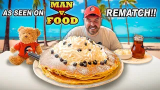 Rematching MAC 24/7’s Man vs Food Pancake Challenge That Humbled Me in Honolulu, Hawaii!!