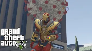 IRONMAN SE FUSIONA CON THANOS PARA ACABAR CON LA PANDEMIA DE GTA 5 | GTA 5 MODS FINAL