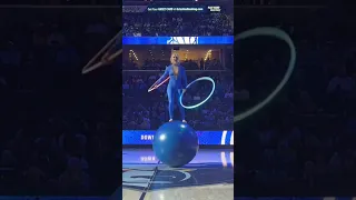 Circus Halftime Act at Memphis Grizzlies! | Hula Hoop Globe Act | #shorts