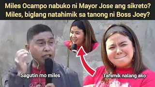 Miles Ocampo natahimik sa tanong ni JDL at Mayor Jose, Mayor Jose nabuko si Miles