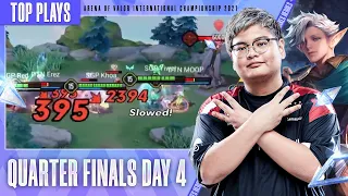 TOP 5 ช็อตเด็ด Quarter Finals Day 4 | AIC 2021