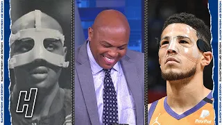 Chuck Gets ROASTED for Comparing His Mask to Devin Booker's - Inside the NBA | 2021 NBA Playoffs