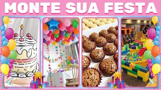 🎉 MONTE SUA FESTA DE ANIVERSÁRIO 🎂 | Jogo das Escolhas