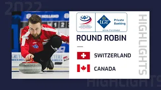 Switzerland v Canada - Highlights - LGT World Men's Curling Championship 2022