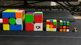 3x3, 2x2, Gan 330, Gan 328, & Smallest cube relay