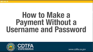 How to Make a Payment Without a Username and Password