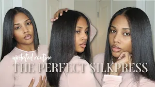 MY UPDATED DIY SILK PRESS ROUTINE | ITS A 10!