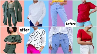 47 New Upcycles for EVERY SKILL LEVEL | DIY clothes transformations