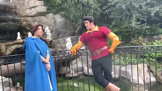 Belle set a Wedding Date with Gaston! // Disneyland