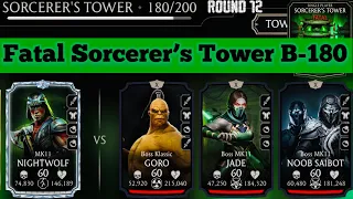 Fatal Sorcerer’s Tower Boss Battle 180 Fight + Reward MK Mobile