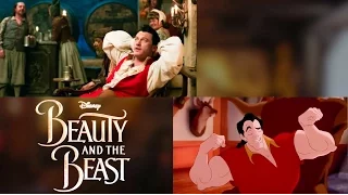 "Gaston" Song Disney's Beauty and the Beast Comparison 1991 vs 2017 (Animated vs. Live Action)
