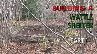 Bushcraft Wattle Shelter Part 1