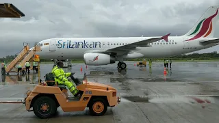 Gan International Airport Maldives Runway Airbus A320 flight Sri Lankan airlines