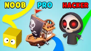 NOOB vs PRO vs HACKER - Paper.io 3D