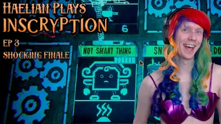 Mermaid Streamer Gets Spooked By Card Game Finale | Let's Play Inscryption Act 3