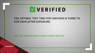 VERIFY: When is the best time to get tested for COVID-19?