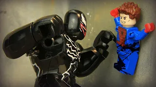 Spider-man vs Venom Random Machine in Spider-verse |  Lego Stop Motion