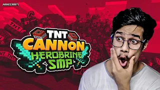 TNT Cannon and Walls | Herobrine SMP Day #24