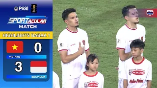 HIGHLIGHTS BABAK 1 INDONESIA VS VIETNAM KUALIFIKASI PIALA DUNIA 2026 LEG 2!