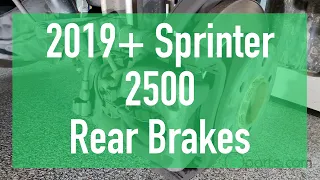 2019+ Sprinter 2500 VS30 Rear Brake Change