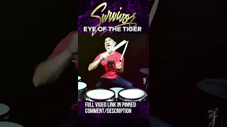 SURVIVOR - Eye Of The Tiger #MetalCover #DrumCover #drums #shorts 2