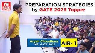 Preparation Strategies by GATE 2023 Topper? Guidance Session | Aryan Choudhary |AIR-1| ME| MADE EASY