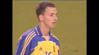 Zlatan Ibrahimović goal against Azerbaijan in 2002 FIFA World Cup Qualification