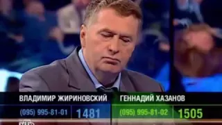 Жириновский с Хазановым, взорвали интернет на программе Соловьева "К барьеру"