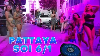 Walking Pattaya Soi 6/1 Ladyboys [4K]