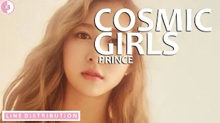 Cosmic Girls - Prince: Line Distribution (Color Coded)