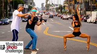 Matt Steffanina Blindfolds Me for 10 Minute Photo Challenge with Viral Ballerina