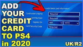 How to Add Credit Card in PS4 (2020) - UK / R2