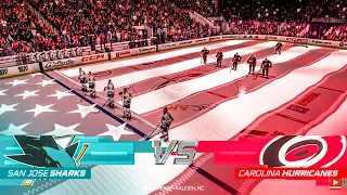 San Jose Sharks vs Carolina Hurricanes 1/27/2023 NHL 23 Gameplay
