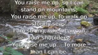 ▶ you raise me up   josh groban with lyrics   YouTube