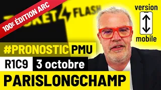 Pronostic PMU course Ticket Flash Turf - ParisLongchamp (R1C9 du 3 octobre 2021 - mobile)