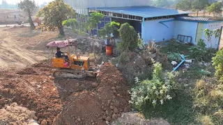 New project has just started pouring soil from the side of the road to people’s houses working fast