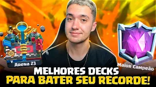 QUEBRE O SEU RECORDE COM ESSES DECKS NO CLASH ROYALE!