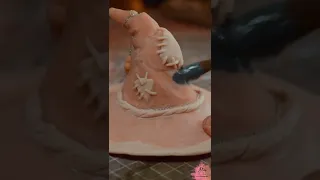 Sculpting a polymer clay wizard hat! 🧙‍♂️