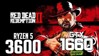 Red Dead Redemption 2 on Ryzen 5 3600 + GTX 1660 SUPER 1080p, 1440p benchmarks!