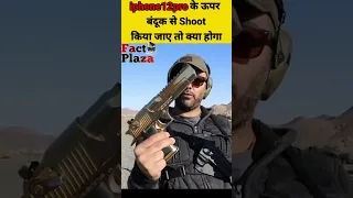 iphone12promax Vs 50cal desert eagle|क्या होगा अगर iphone को शूट किया जाए| #shorts #iphone12pro #gun